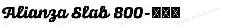 Alianza Slab 800字体转换